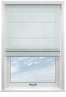 Livorno Voile, Pale Duck Egg - Roman Blind